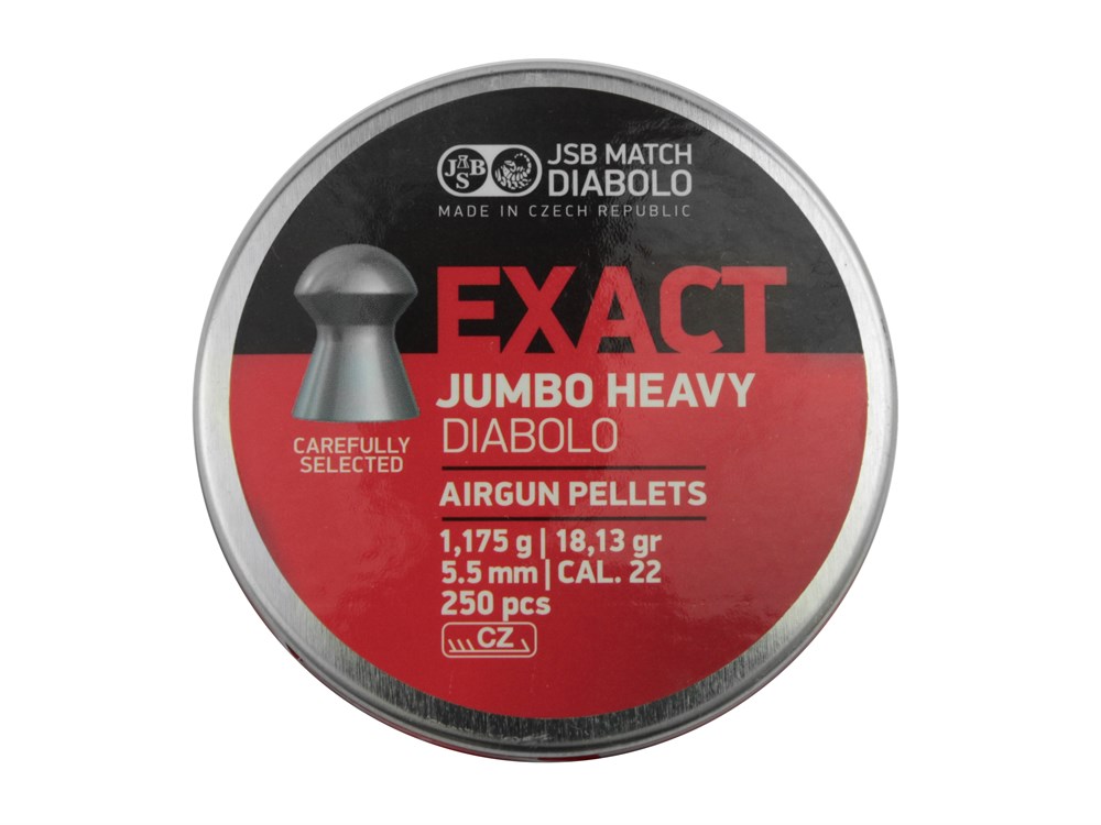 Фото Пули JSB Exact Jumbo Heavy Diabolo 5.5 мм 1.175 г (500 шт.) в интернет-магазине Nickhunter